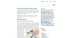 Desktop Screenshot of naturalsearchblog.com