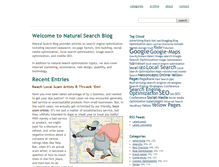 Tablet Screenshot of naturalsearchblog.com